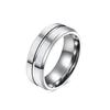 Anillo Simple Espejo 8mm Acero de Tungsteno Hombres Lujo Ligero Frío Alta Calidad Tungsteno Color Oro Libre de Joyería Tungsteno