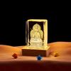Bodhisattva Guanyin 3D tridimensional escultura interna cubo de cristal decoração de corredor de adoração do Salão de Buda artesanato luminoso atacado