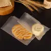 Embalagem para assar saco com selagem central para biscoito chá perfumado bolso plano fosco sobremesa doce saco de embalagem plástica grande quantidade em estoque