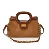 Bolso de Hombro Cruzado Versátil de Moda Estilo Fragancia Pequeña Nuevo Bolso de Mano con Diseño de Nicho Bolso con Patrón de Diamantes de Cuero Mate Bolso de Axila