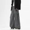 Ropa para Hombre Casa de Arce / Retro Americano Color Scimitar Tela Pantalones Casuales Sueltos Limpios Pierna Ancha Caída Jeans Largos