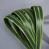 Folhas de Espada de Grama de Aço Plantas Aquáticas Salgadas Planta Simulada Forma de Linha Verde Acessórios para Arranjo de Flores de Casamento Flor de Borracha Macia Arame de Ferro para Amarrar Flores