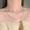 Collar de Perlas de Plata Esterlina S925 Accesorios para Mujer Nicho que No se Desvanece de Alta Gama Versátil Cadena Clavicular para Otoño e Invierno Cadena para Suéter