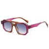 Nuevas Gafas de Sol de Montura Grande para Mujer, Gafas de Sol Transfronterizas Europeas y Americanas, Gafas de Sol Personalizadas de Doble Puente para Mujer al por Mayor