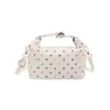 Bolso de mano de lunares artísticos estilo coreano transfronterizo, nuevo retro chic de lunares, simple y portátil para ir al trabajo y hacer compras, bolso cruzado