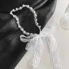 Diadema de Cadena Vintage Tela de Satén de Palacio Pinza para el Cabello Banda para el Cabello Verano para Mujer Bufanda de Seda Cinta Lazo para el Cabello Diadema