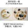 Novo Relógio Espelho Criativo Folha de Ginkgo Estilo Chinês para Sala de Estar e Sala de Jantar, Decoração de Relógio de Parede de Luxo Leve
