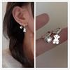 Aretes de Aguja de Plata 925 para Mujer Aretes de Aro Liso de Alta Gama 2025 Nuevo Diseño Nicho Popular Aretes de Lujo Accesible Aretes