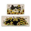 Tapete Estilo Pastoral Daifa TEMU Tapete de Cozinha Amazon Tapete Decorativo de Chão Flor de Girassol Tapete de Entrada