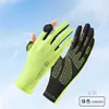 Luvas de Proteção Solar para Mulheres, Estilo Fino, Luvas de Dirigir e Ciclismo para Homens, Novo Estilo de Verão, Seda de Gelo, Antiderrapante, Respirável, Ciclismo e Corrida, Proteção UV