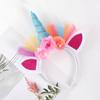 Brinquedo Luminoso de Desenho Animado Headband de Unicórnio Adereços de Performance com Rede de Luz Adereço de Cabeça de Princesa Decoração Infantil Diversão para Crianças