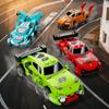Lele Brothers 9140 Cuatro Rejillas Coche Trasero Carreras deportivas Coche deportivo Bloques de Construcción Niños Niños Ensamblado Regalo Puesto de Juguetes
