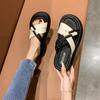 Ropa Exterior Vestido de Verano Sandalias y Zapatillas de Mujer Zapatillas de Moda de Una Palabra de Suela Gruesa Zapatillas de Playa para Mujeres Embarazadas 2025 Nuevo Estilo