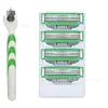 Aparelho de Barbear Manual com Lâminas de Três Camadas para Homens, Aparelho de Barbear Manual com Lâminas de 6 Camadas, Suporte de Aparelho de Barbear para Atacado Transfronteiriço
