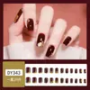 Parche para Uñas Portátil Corto Estampado Parche para Uñas Manicura Uña Portátil Terminada Venta al por Mayor Uña Portátil Casual Personalización