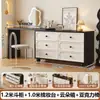 Penteadeira e Cômoda Estilo Francês Vintage para Apartamentos Pequenos, Mesa de Canto de Cama com Armário Integrado, Novo Modelo 2025