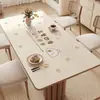 Mantel a Prueba de Aceite, Impermeable, No Requiere Lavado, Anti-Quemaduras, Vidrio Suave PVC Mantel para Mesa de Comedor, Lujo Ligero, Sensación de Alta Gama, Mantel para Mesa de Café de Sala de Estar, Mantel