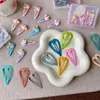 Pinzas para el Cabello de Macaron Corazón para Niñas, Pinzas Estilo Coreano para Flequillo Lateral, Pasadores para Niñas, Pinzas Bb para Cabello Suelto, Accesorios para el Cabello