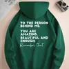 Moletom com Capuz Preto Masculino da Aliexpress, Estiloso, com Estampa de Letras Inspiradoras, Cordão e Bolsos