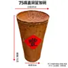 Cesta tejida de bambú antigua de estilo antiguo cesta de bambú exhibidor de verduras cesta de bambú comercial cocina abierta exhibidor recogedor cesta para el suelo