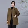 Colección transfronteriza otoño/invierno para mamás: 2026 nuevo estilo chino, corte relajado, elegante, holgado, rejuvenecedor, talla grande, prenda exterior versátil