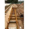Desvíos de ferrocarril minero, desvíos de una punta y de doble punta, puntas de desvío, cruces y dispositivos de protección de rieles para desvíos