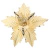Adornos navideños transfronterizos, flores navideñas de 24 cm, adornos decorativos, lentejuelas de franela, flores navideñas.