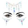 PARTYJOY artículo de venta caliente transfronterizo pegatinas de gemas para la cara pegatinas para cejas pegatinas faciales autoadhesivas de diamante pegatinas faciales para carnaval musical Halloween