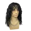 Comercio exterior nuevo peluca punk rock para hombre europea y americana pelo corto rizado peluca de disfraz de Halloween fábrica venta al por mayor tocado