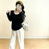 Ropa de maternidad para el embarazo y la lactancia, camiseta de dos piezas falsa de doble propósito, nuevo estilo otoño e invierno, talla grande, oculta el vientre sin mostrar el embarazo, camiseta básica versátil