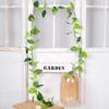 Imitación Ratán Planta Enredadera Verde Rosa Hoja de Uva Decoración Planta Verde Vid Flor Vid Hojas de Hiedra Venta al por Mayor