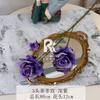 Chá Filipinas rosa flor artificial net rosa vermelha flor falsa sala de estar arranjo de flores de casamento decoração de casamento adereços de fotos