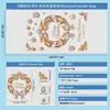 Decoración de Vidrio Electrostática Temática Navideña Pegatinas de Atmósfera para Ventana Guirnalda Dorada Perlada Transfronteriza Regalo