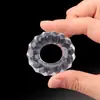Anillo de Silicona para Hombres, Anillo de Bloqueo de Pene, Anillo de Coqueteo Masculino, Juguete, Juguete Sexual para Adultos, Transparente