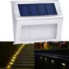 Lámpara de Pared LED Solar Nueva Transfronteriza Impermeable para Exteriores de Acero Inoxidable Lámpara para Escalones Barandilla de Patio Pasarela Lámpara para Escaleras