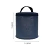 Lonchera redonda de acero inoxidable de grado alimenticio, portátil y aislada, adecuada para estudiantes y trabajadores de oficina, también funciona como taza de desayuno y taza/recipiente para sopa estilo japonés