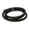 Corda de couro redonda trançada retrô de 8mm material de pulseira de corda de couro tecida à mão faça você mesmo direto da fábrica explosões europeias e americanas