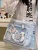 Bolsa Ita Transparente de Estilo Japonés, Nueva Tendencia, Alta Apariencia, Fresca y Dulce, para Niñas, Bolso Tote Ligero de Gran Capacidad