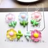 Accesorios Brillantes de Resina de Girasol Pegamento Blanco DIY Funda para Teléfono Móvil Accesorios para el Cabello Vaso de Agua Hebilla de Zapato Decoración de Marco de Fotos para Refrigerador