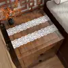 Mantel de mesa cuadrado hueco de PVC estilo chino, semitransparente, para mesita de noche, impermeable, a prueba de aceite, lavable, personalizable