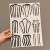 Pasador Diario Estilo Coreano Pasador en Forma de U, Nuevo Pasador de Moda Estilo Chino de Múltiples Dientes, Accesorio para el Cabello para Moño de Verano
