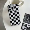 Estilo Blanco y Negro de Nicho Funda para Teléfono Apple 17 Media Cubierta 14Pro Dura 15Pro Disipación de Calor 15Promax Funda para Teléfono