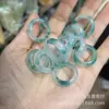 Fabricante de Productos de Jade al por Mayor Anillos de Cuarcita de Hielo Transparente de Alta Calidad, Anillos para Dedos, Anillos de Mano, Anillos de Flor Flotante Tipo Hielo