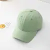 Boné Macio Cor Sólida Simples Estilo Coreano Tendência Lavado Algodão Cabeça Pequena Boné de Baseball Infantil para Meninos e Meninas