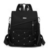 Mochila Casual Bordada com Diamantes 2025 Nova Mochila Casual de Grande Capacidade Bolsa Feminina para o Dia a Dia Venda por Atacado