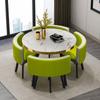 Mesa de Negociação e Conjunto de Cadeiras para Recepção de Luxo Leve Mesa Redonda Pequena de Celebridade da Internet Mesa de Conferência de Escritório Mesa e Cadeiras para Reunião de Loja e Jantar de Convidados