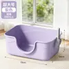 Bandeja sanitaria para gatos semi-cerrada extragrande, elevada para prevenir salpicaduras y olores, especialmente diseñada para gatos Maine Coon corpulentos
