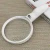 Lupa de Mano de Plástico Práctica Extra Grande Nueva para Tasación y Observación de Antigüedades, 4 Luces LED, Dos Niveles de Aumento, 6B-9