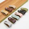 Mesita de Noche Puerta de Armario Asa de Cuero Colorida Nórdico Moderno Minimalista Agujero Único Asa de Cuero Asa de Cuero para Muebles