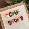 Set de Caja de 12 Decoraciones Navideñas para Uñas, Nuevo Caricatura de Campana, Reno, Muñeco de Nieve, Pedrería para Uñas, Al por Mayor